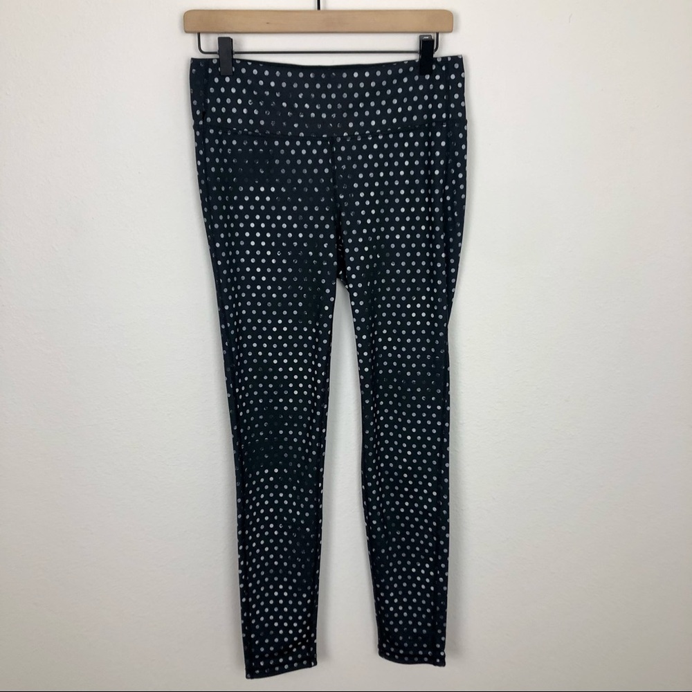 Athleta Crystal Chaturanga Polka Dot Leggings M